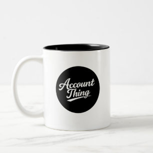 Em Dois Tons Caneca de Café Contador Coisa Engraçada Conta