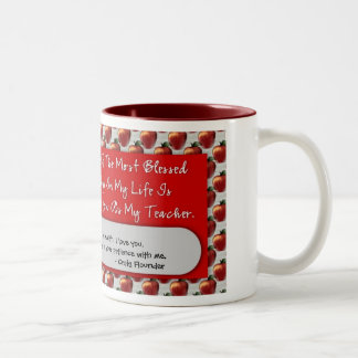 Em Dois Tons Caneca de café da apreciação 15oz do professor