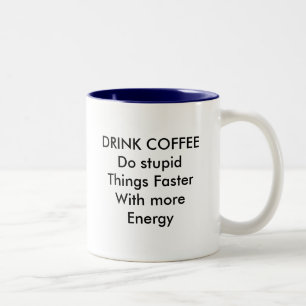 Em Dois Tons Caneca de CAFÉ da BEBIDA