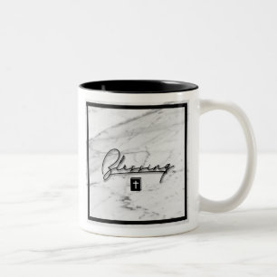 Em Dois Tons Caneca de café da bênção