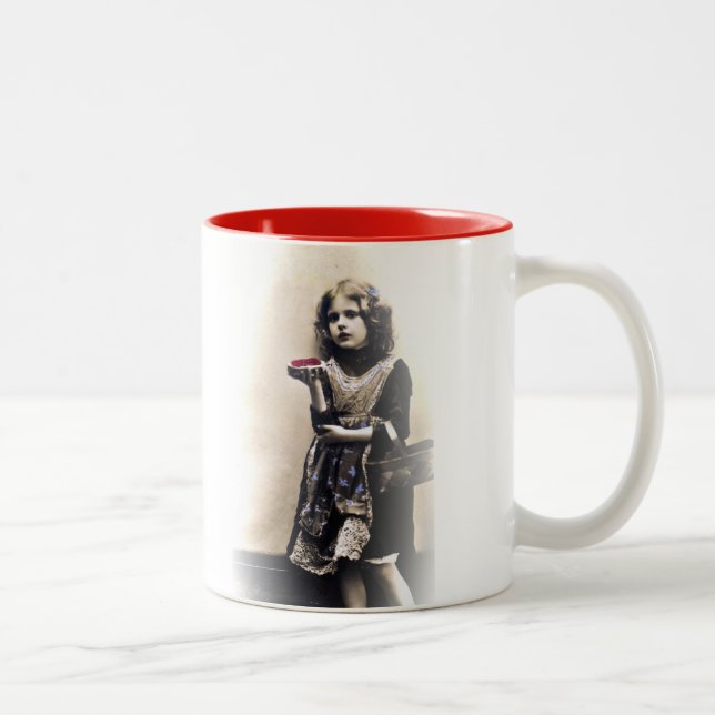 Em Dois Tons Caneca de café da diva da rabanada (Direita)
