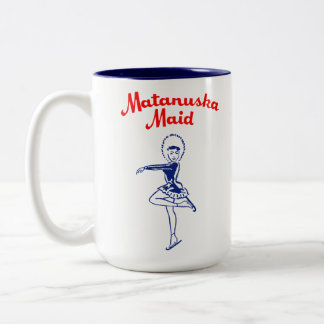 Em Dois Tons Caneca de café da empregada doméstica de Matanuska