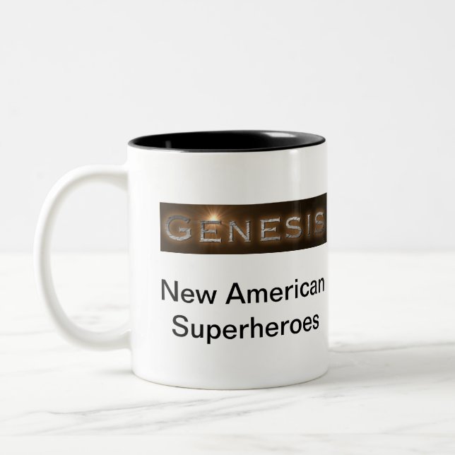 Em Dois Tons Caneca de café da "génese" de Taige (Esquerda)