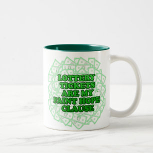 Em Dois Tons caneca de café da lotaria