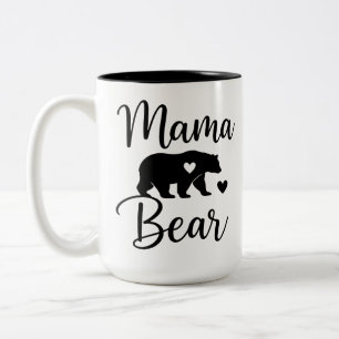 Em Dois Tons Caneca de Café da Mamãe Urso Presente de Mãe Fof