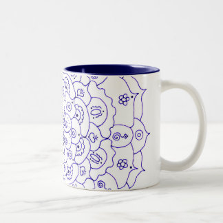 Em Dois Tons CANECA de café da mandala 7