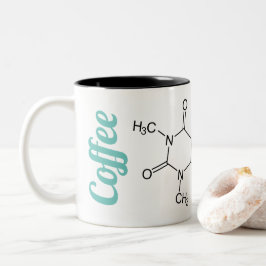 Em Dois Tons Caneca de café da molécula da química
