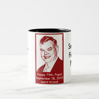 Em Dois Tons Caneca de café da papá -- Preto