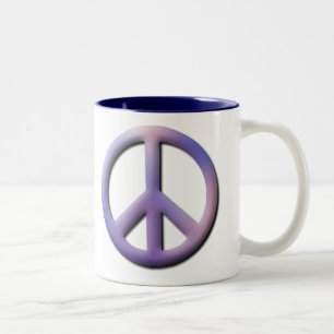 Em Dois Tons Caneca de café da paz