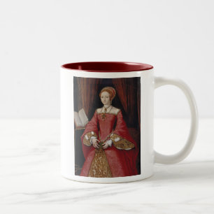 Em Dois Tons Caneca de café da rainha Elizabeth