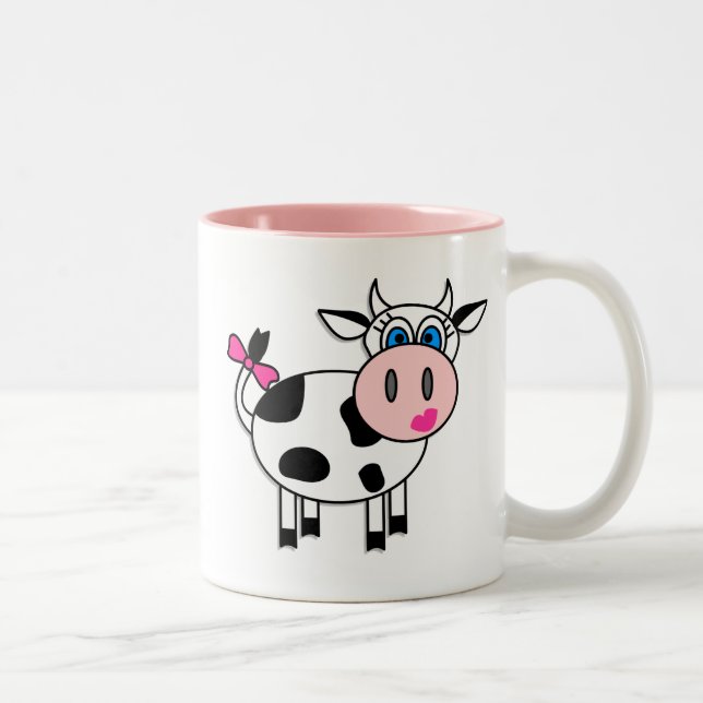 Em Dois Tons Caneca de café da regra das vaqueiras (Direita)
