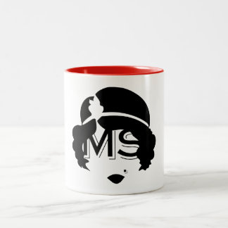 Em Dois Tons Caneca de café da Senhora Amor Húmido Punk