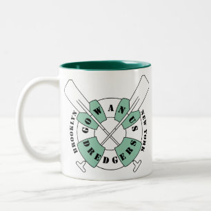 Em Dois Tons Caneca de café das dragas de Gowanus