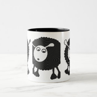 Em Dois Tons Caneca de café das ovelhas negras