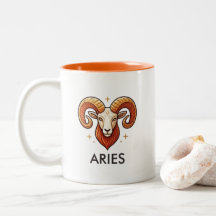 Caneca de Café de Aniversário do Signo de Áries As