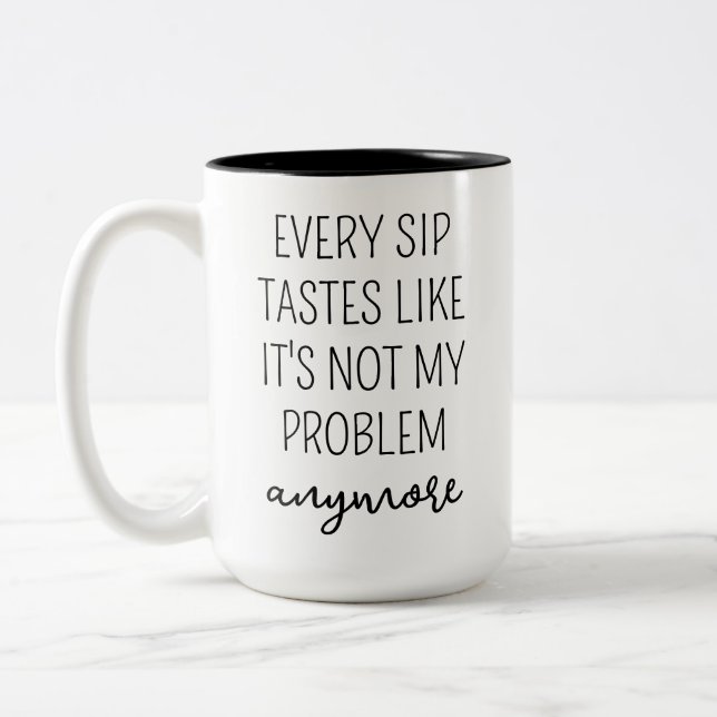 Em Dois Tons Caneca de Café de Aposentadoria Personalizada, Fel (Esquerda)