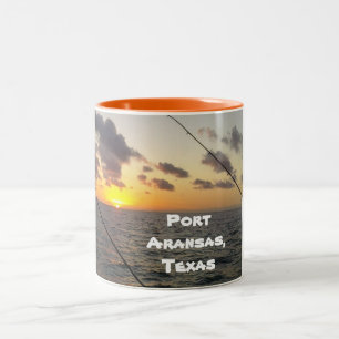 Em Dois Tons Caneca de café de Aransas do porto