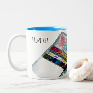 Em Dois Tons Caneca de Café de Arte