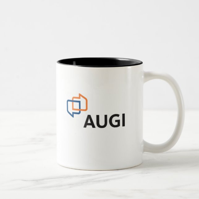 Em Dois Tons Caneca de café de AUGI (Direita)