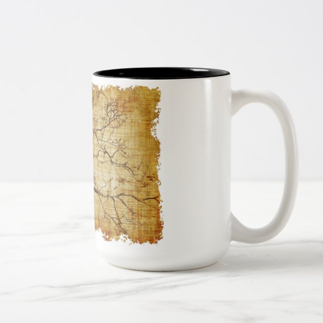 Em Dois Tons Caneca de café de aves (Direita)