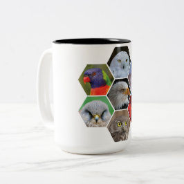 Em Dois Tons Caneca de café de aves