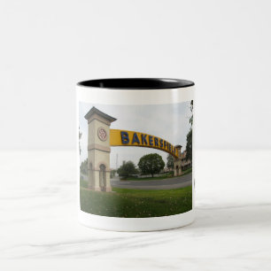 Em Dois Tons Caneca de café de Bakersfield