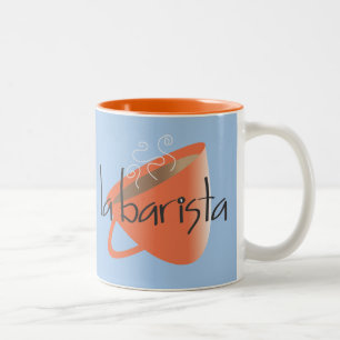 Em Dois Tons Caneca de café de Barista do La