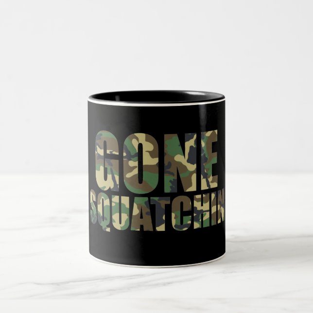 Em Dois Tons Caneca de café de Bigfoot (Centro)