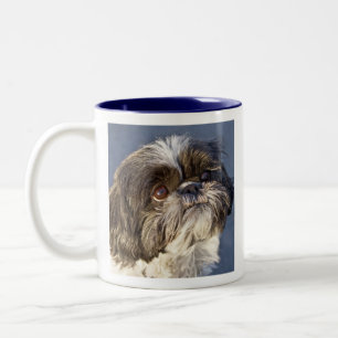 Em Dois Tons Caneca de Café de Cachorrinho Shih Tzu Doce de Dua
