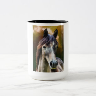 Em Dois Tons Caneca de café de cavalo