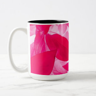 Em Dois Tons Caneca de Café de Cerâmica Gráfica com Folhagem Ma
