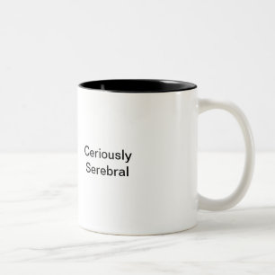 Em Dois Tons Caneca de café de Ceriously Serebral