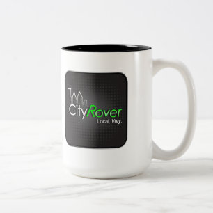 Em Dois Tons Caneca de café de CityRover