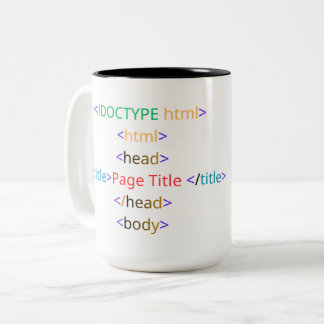 Em Dois Tons Caneca de Café de Codificação Divertida