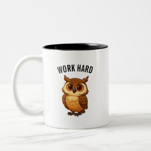 Em Dois Tons Caneca de café de coruja