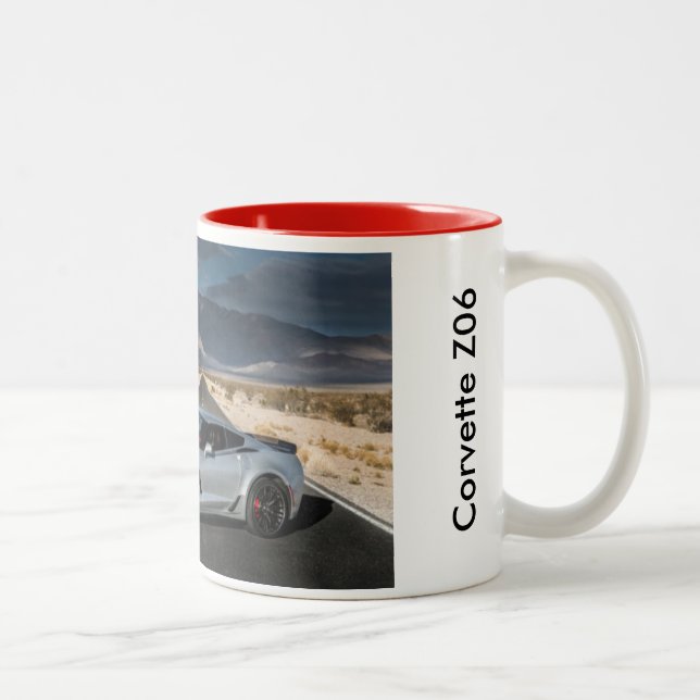 Em Dois Tons Caneca de café de Corveta Z06 (Direita)