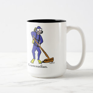 Em Dois Tons Caneca de café de Cousteaudian