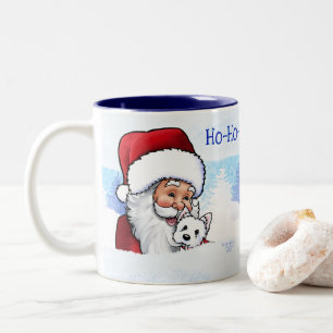 Em Dois Tons Caneca de Café de Duas Cores com Filhote de Westie