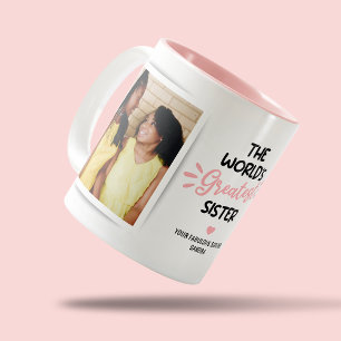 Em Dois Tons Caneca de Café de Duas Cores com Foto da Melhor Ir