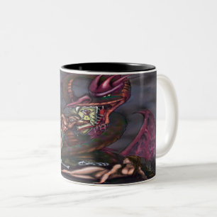 Em Dois Tons Caneca de Café de Duas Cores de Arte de Fantasia S