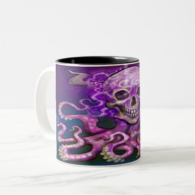 Em Dois Tons Caneca de Café de Duas Cores de Arte de Fantasia S (Frente Esquerda)