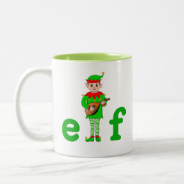 Em Dois Tons Caneca de Café de Duas Cores de Musical de Natal M