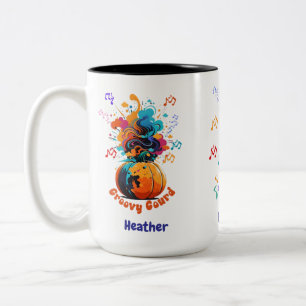 Em Dois Tons Caneca de café de duas cores de outono