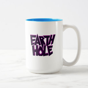Em Dois Tons Caneca de Café de Duas Cores - Earth Hole
