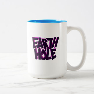 Em Dois Tons Caneca de Café de Duas Cores - Earth Hole