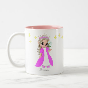 Em Dois Tons Caneca de Café de Duas Cores Princesa Fada Fofa & 