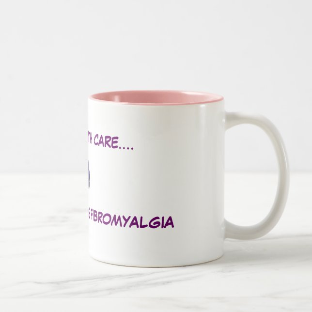 Em Dois Tons Caneca de café de Fibromyagia (Direita)
