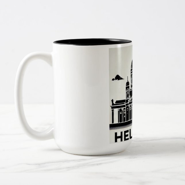 Em Dois Tons Caneca de café de Helsinque  (Esquerda)