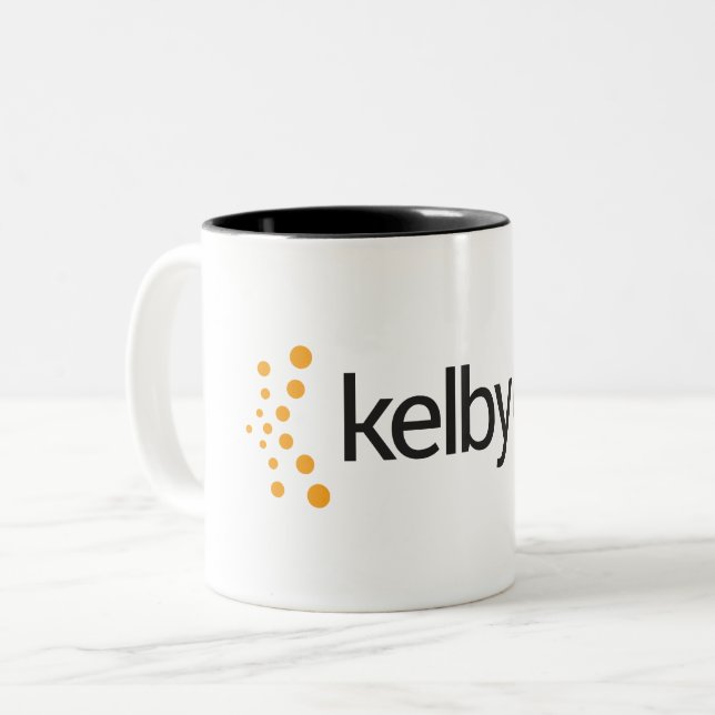 Em Dois Tons Caneca de café de KelbyOne (Frente Esquerda)