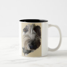 Caneca de café de Labradoodle - arte original
